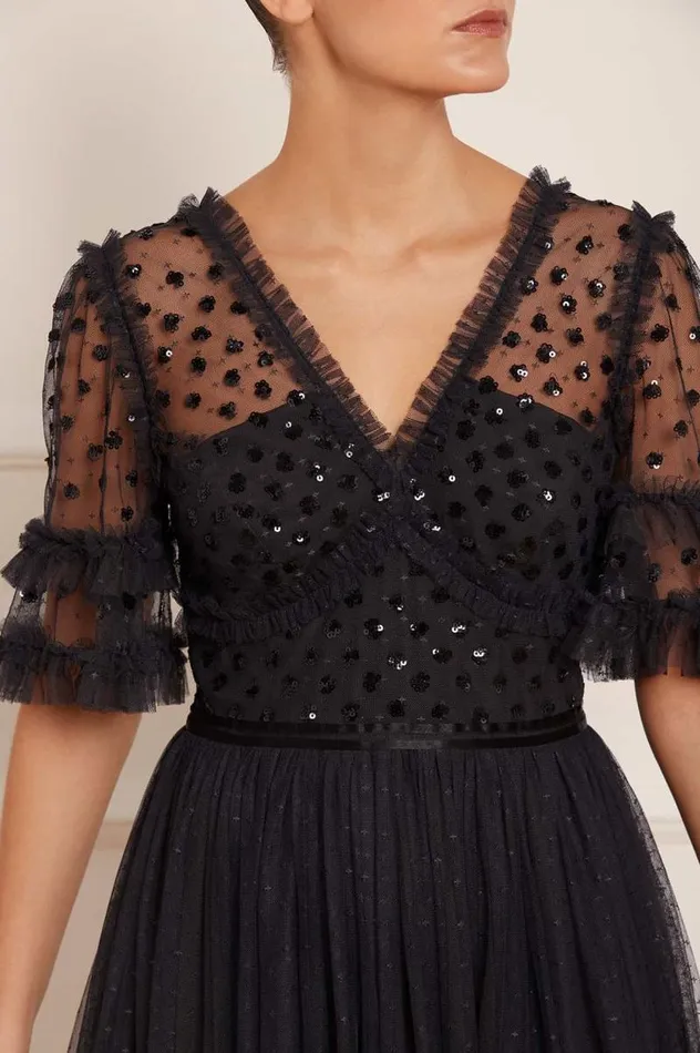 Needle and Thread Dresses Thea Bodice Ankle Gown Black 8211 Women