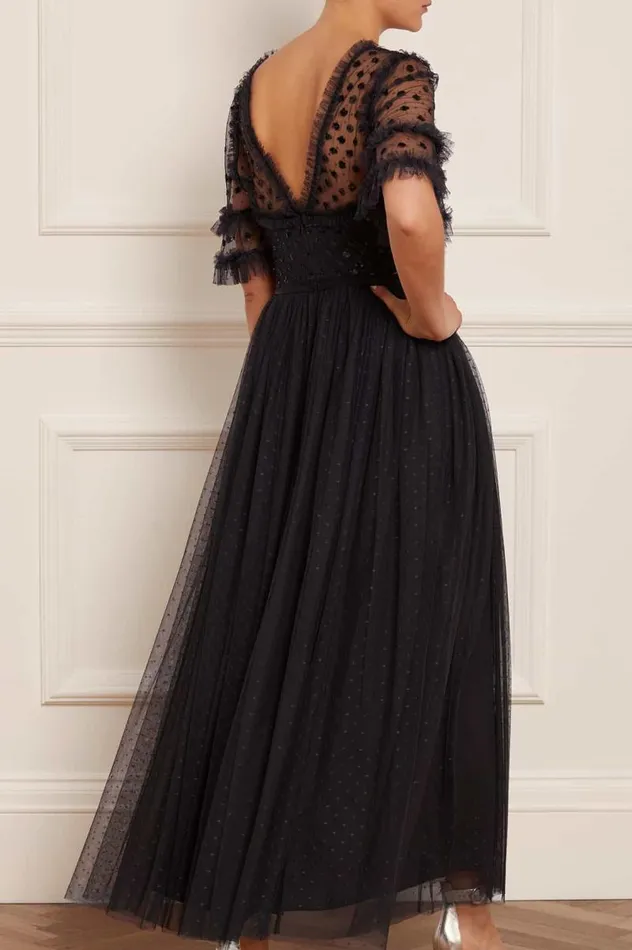 Needle and Thread Dresses Thea Bodice Ankle Gown Black 8211 Women