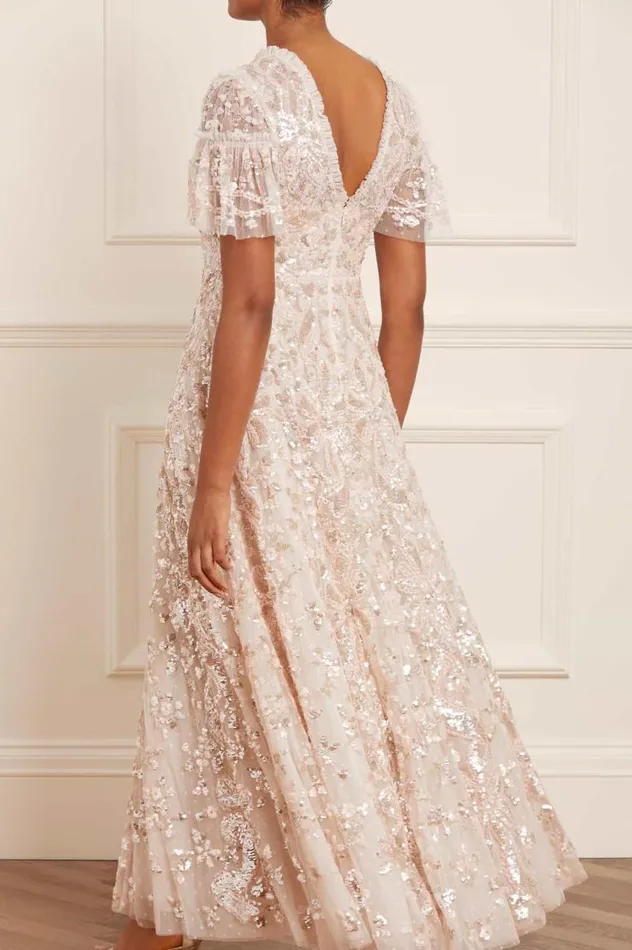 Needle and Thread Dresses Trailing Bow Gown Champagne 8211 Women