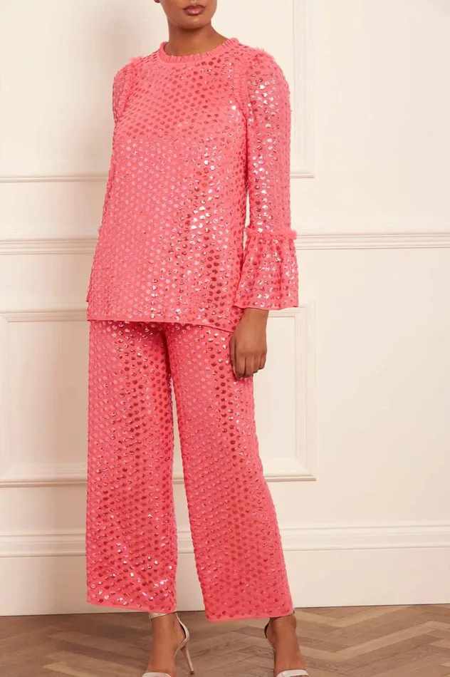 Needle and Thread Tops Raindrop Gloss Tunic Pink 8211 Women