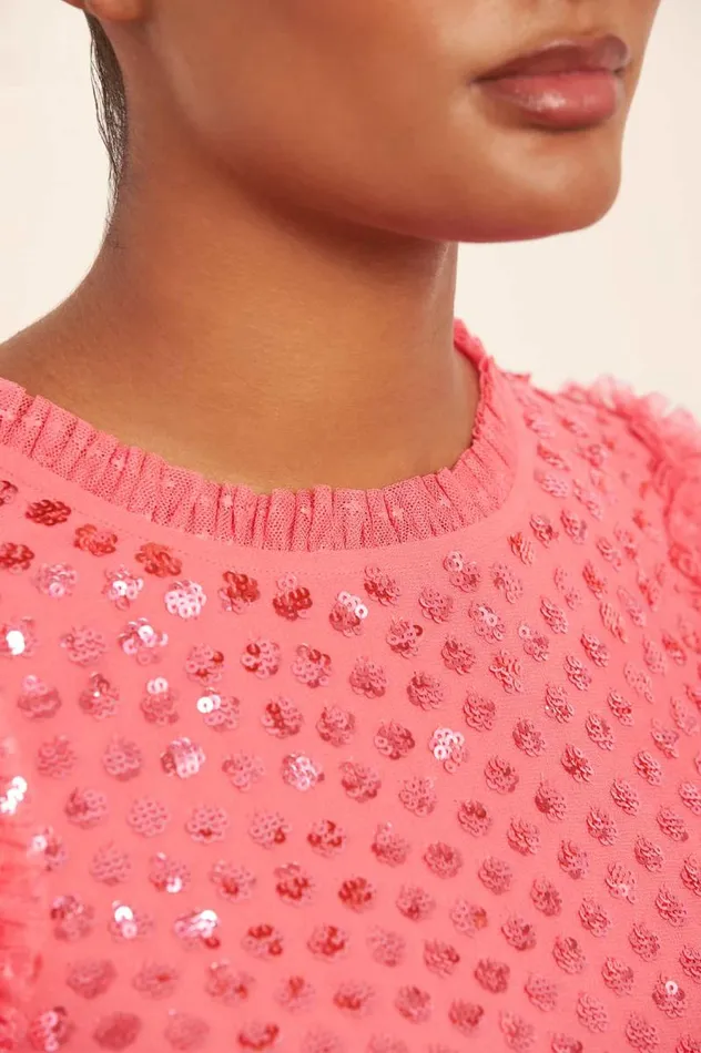 Needle and Thread Tops Raindrop Gloss Tunic Pink 8211 Women