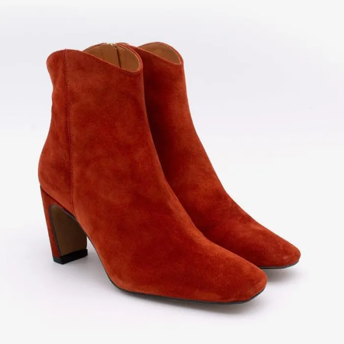 ngel Alarcn Boots And Booties Woman DRACO 8211 Split Leather Cowboy Ankle Boots
