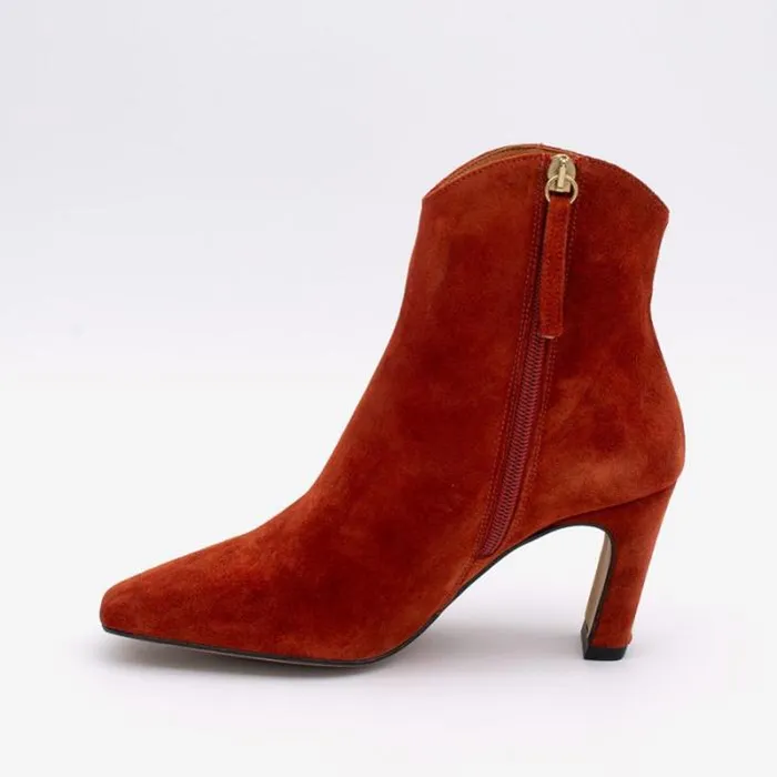 ngel Alarcn Boots And Booties Woman DRACO 8211 Split Leather Cowboy Ankle Boots