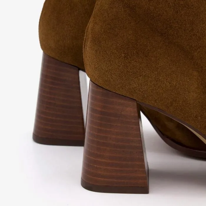ngel Alarcn Boots And Booties Woman TRIMIA 8211 Ankle Boots With Pointed Toe Wide Heel And Zipper