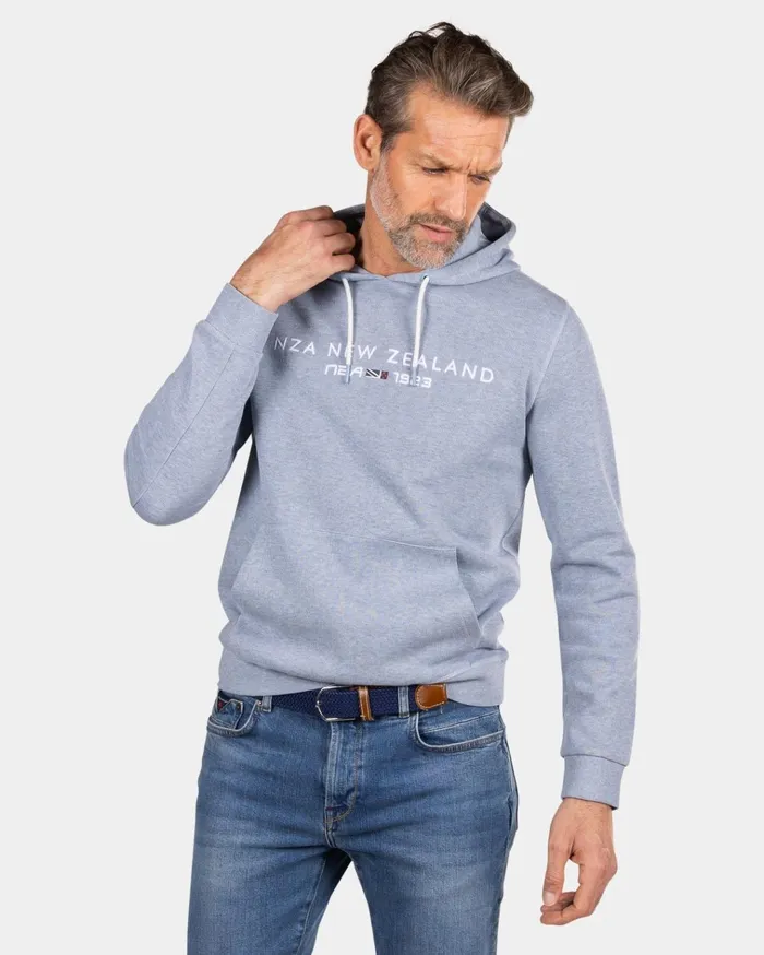 NZA New Zealand Auckland Knitwear Light Blue Hoodie 8211 Phantom Blue 8211 Men