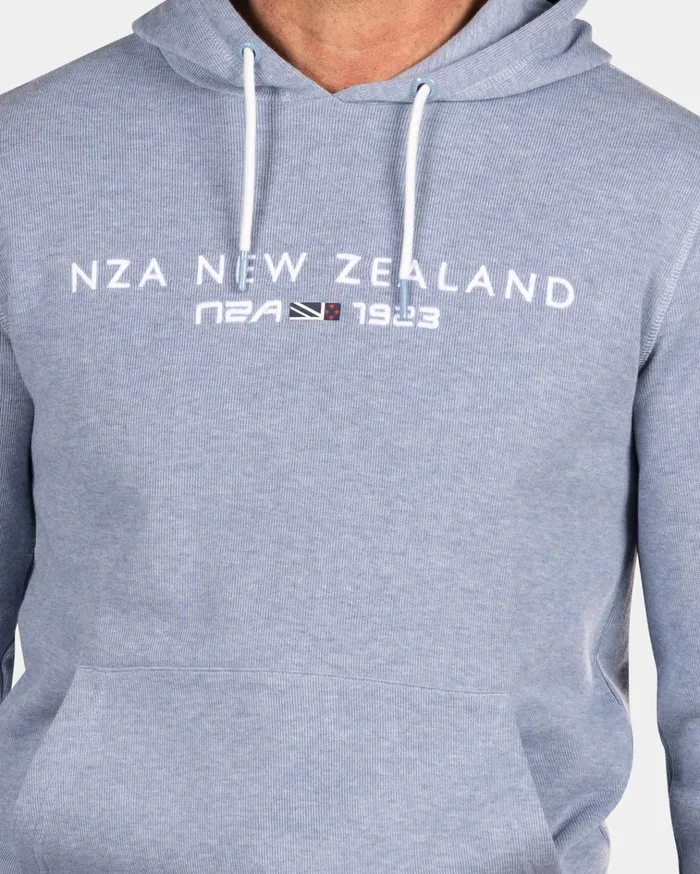 NZA New Zealand Auckland Knitwear Light Blue Hoodie 8211 Phantom Blue 8211 Men NZA New Zealand Auckland Knitwear Light Blue Hoodie 8211 Phantom Blue 8211 Men