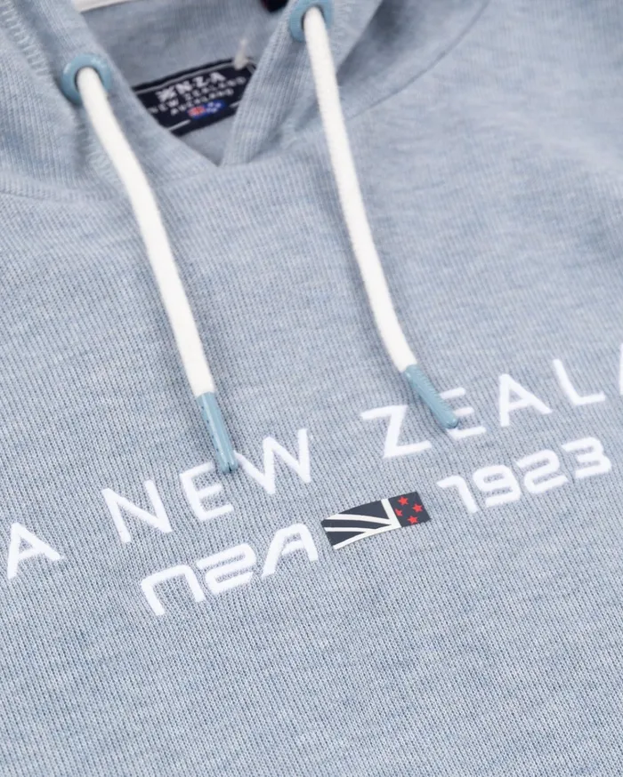NZA New Zealand Auckland Knitwear Light Blue Hoodie 8211 Phantom Blue 8211 Men NZA New Zealand Auckland Knitwear Light Blue Hoodie 8211 Phantom Blue 8211 Men