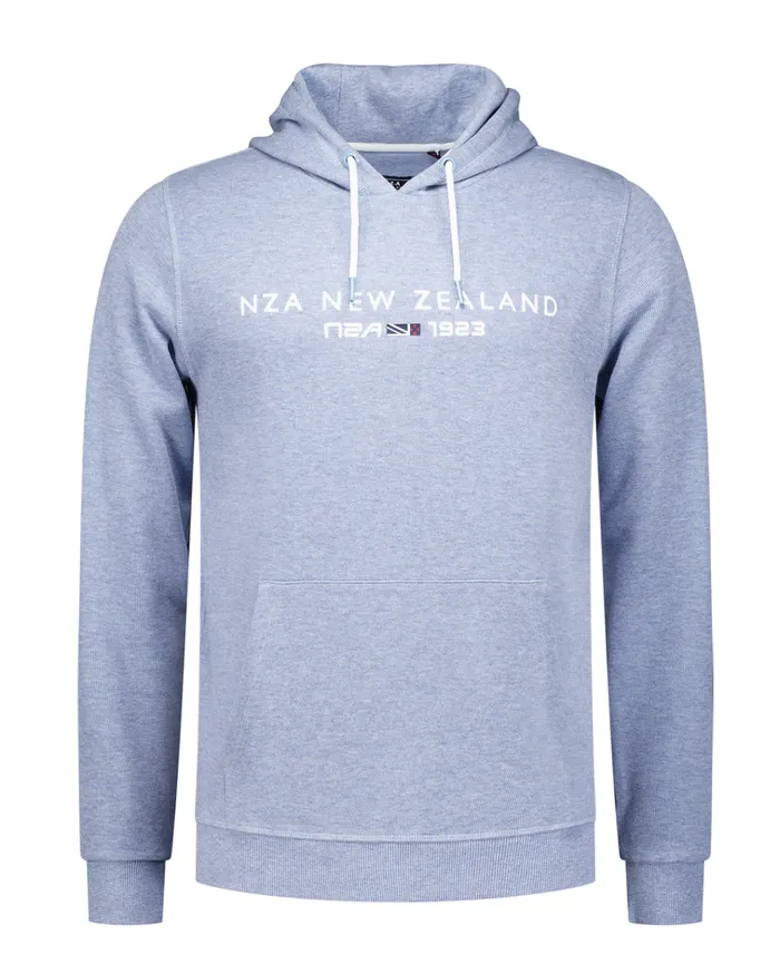 NZA New Zealand Auckland Knitwear Light Blue Hoodie 8211 Phantom Blue 8211 Men NZA New Zealand Auckland Knitwear Light Blue Hoodie 8211 Phantom Blue 8211 Men