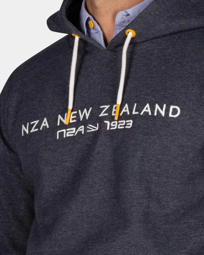NZA New Zealand Auckland Sweatshirts Navy Hoodie With Logo 8211 Winter Navy 8211 Men