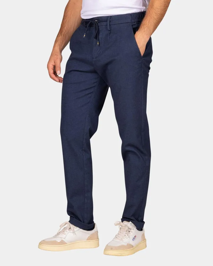 NZA New Zealand Auckland Trousers Dark Blue Wool Look Pants 8211 Autumn Navy 8211 Men