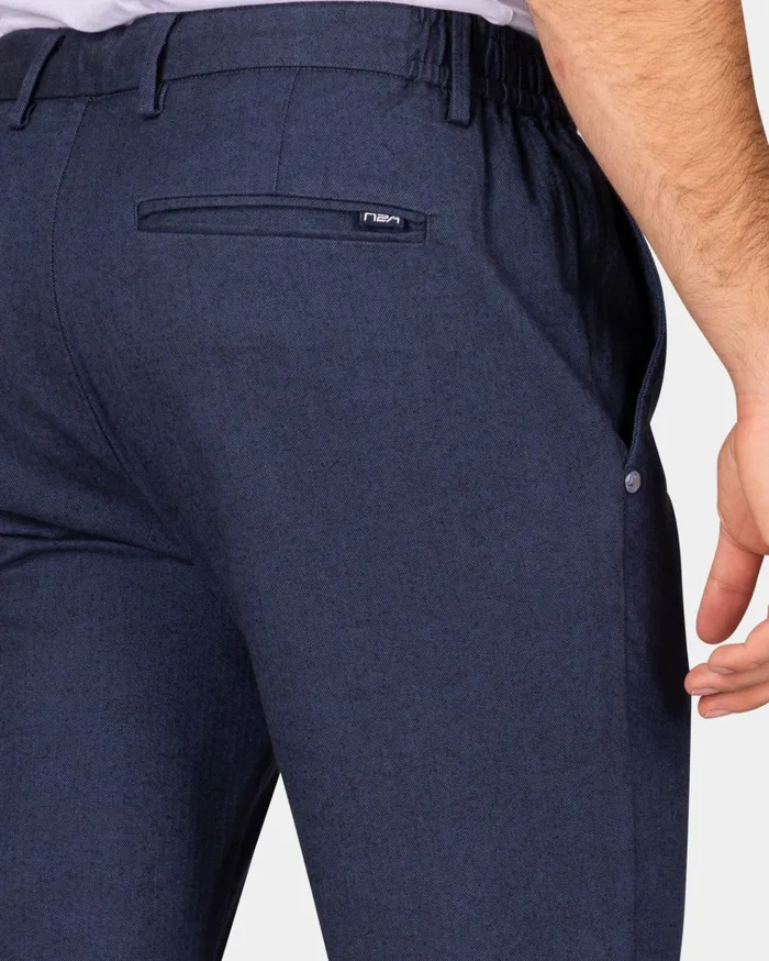 NZA New Zealand Auckland Trousers Dark Blue Wool Look Pants 8211 Autumn Navy 8211 Men