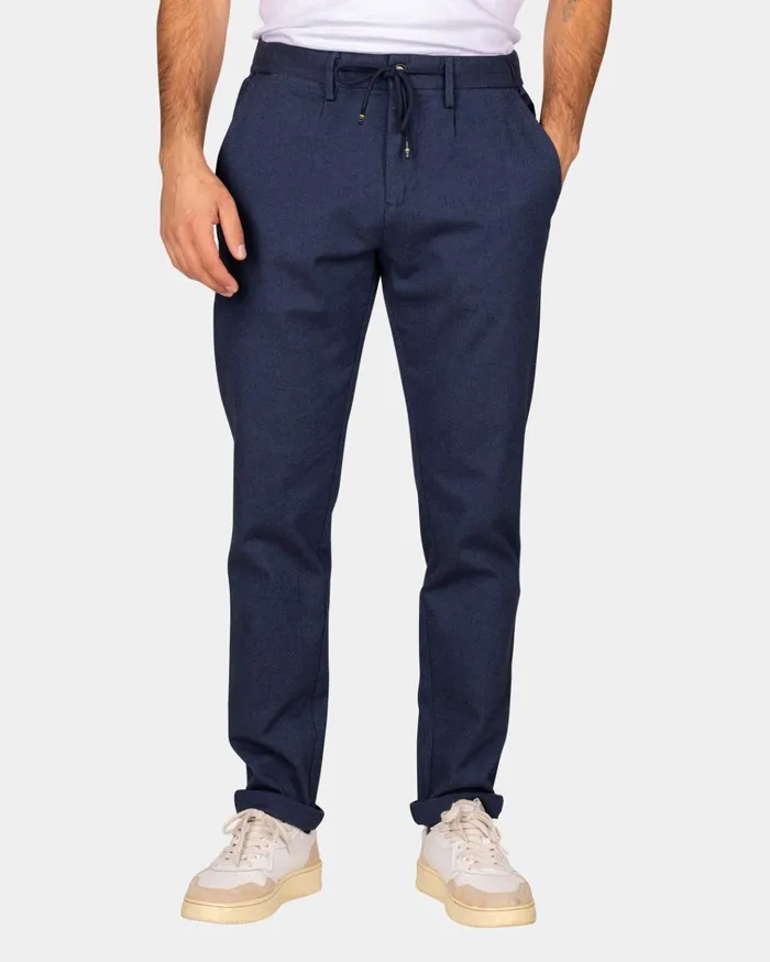 NZA New Zealand Auckland Trousers Dark Blue Wool Look Pants 8211 Autumn Navy 8211 Men