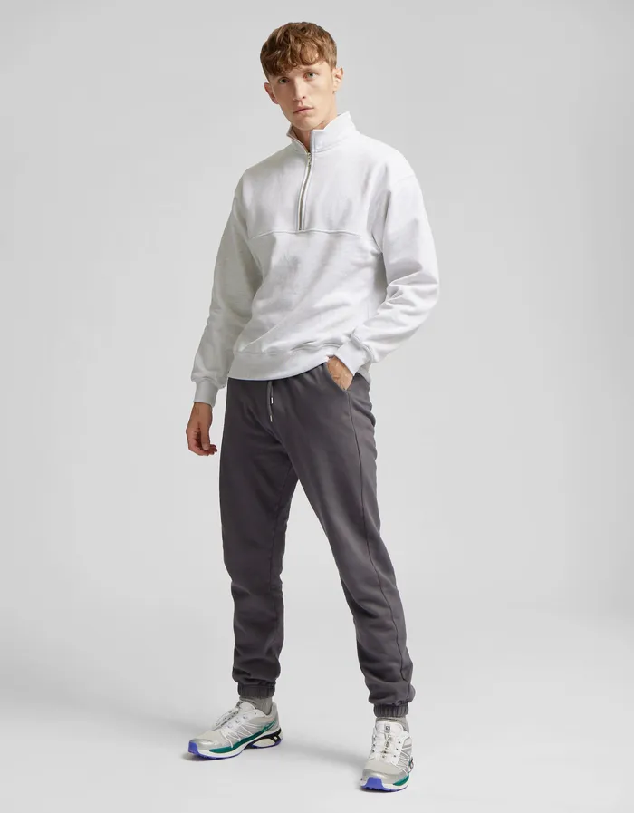 Organic Quarter Zip 8211 Soft Yellow Quarter Zips Colorfulstandard Men