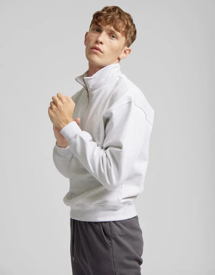 Organic Quarter Zip 8211 Soft Yellow Quarter Zips Colorfulstandard Men