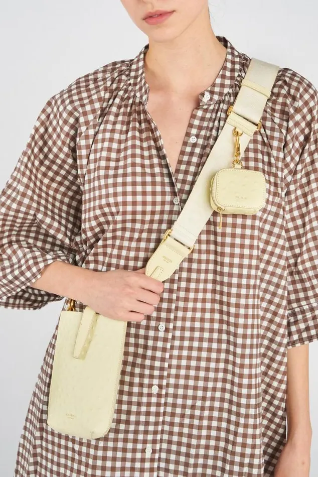 Oroton Bag Straps Fife Webbing Strap Lemon Butter 8211 Accessories