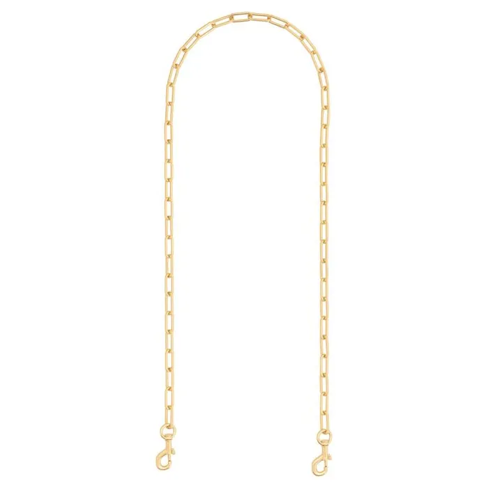 Oroton Bag Straps Isla Long Chain Strap Brass 8211 Accessories