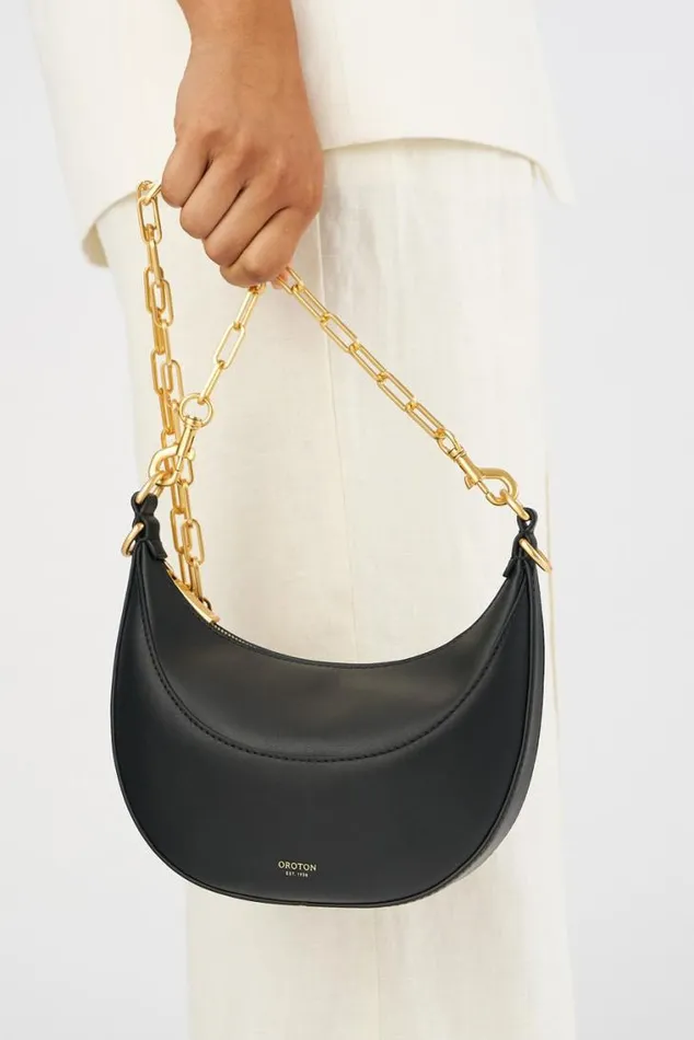 Oroton Bag Straps Isla Long Chain Strap Brass 8211 Accessories