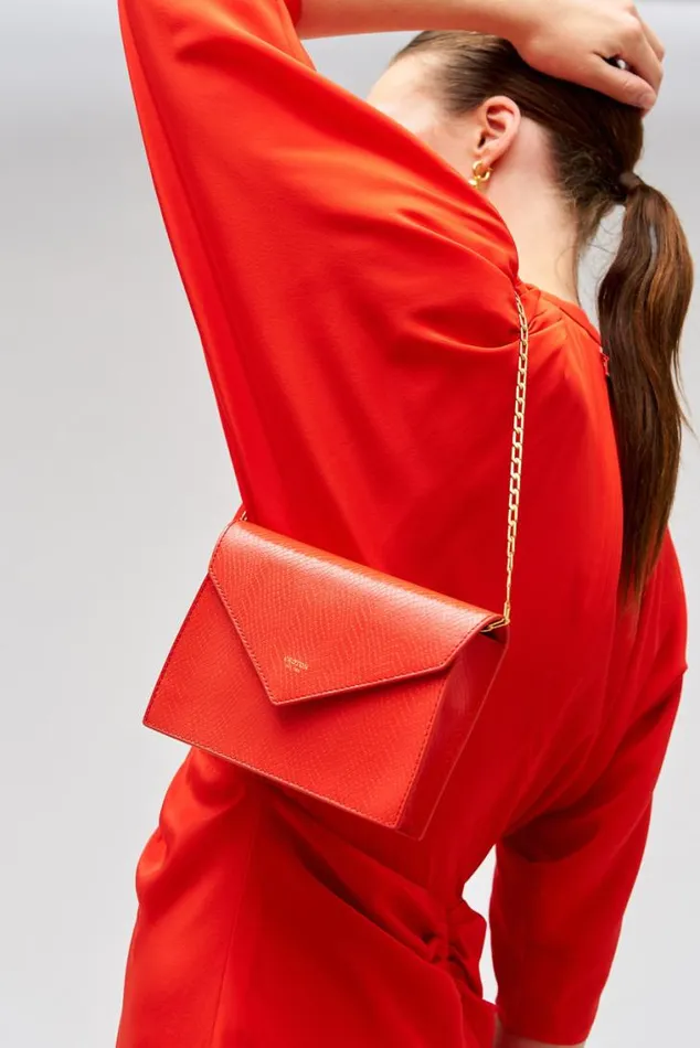Oroton Clutches Mia Texture Clutch True Red 8211 Women