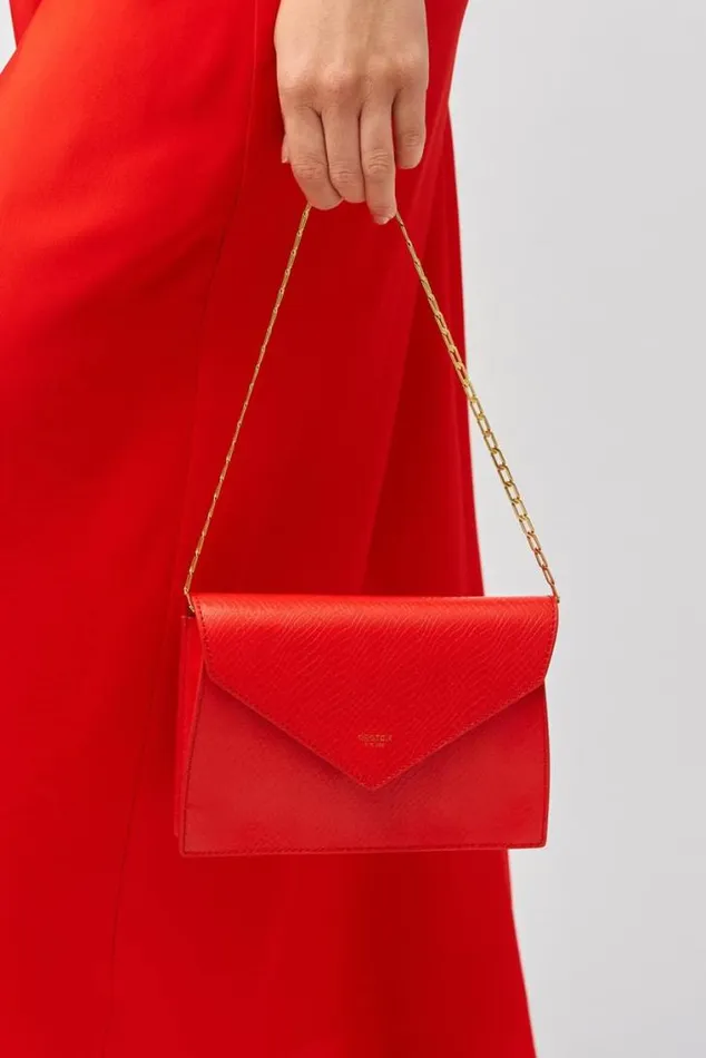Oroton Clutches Mia Texture Clutch True Red 8211 Women