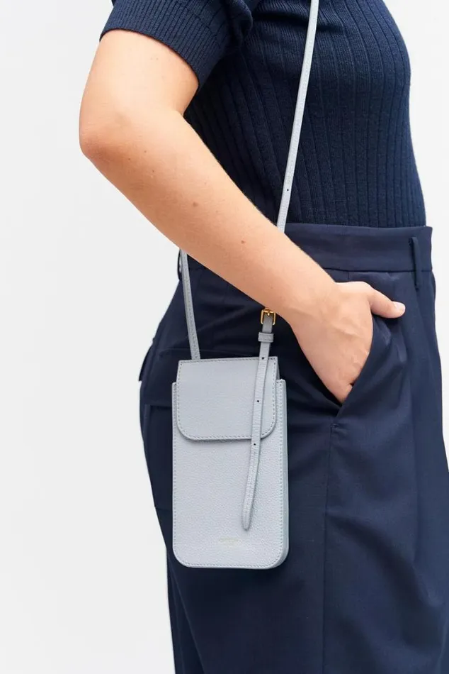 Oroton Crossbody Margot Phone Crossbody Dusk Blue 8211 Women