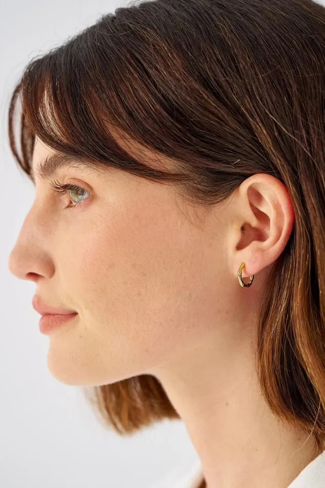 Oroton Earrings Fife Huggies 18k Gold 8211 Jewellery