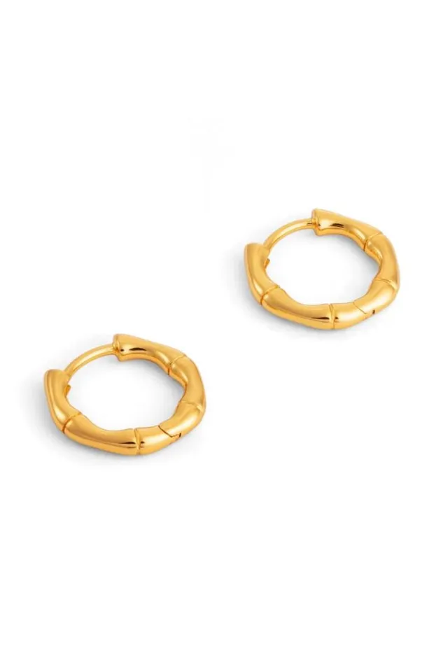 Oroton Earrings Fife Huggies 18k Gold 8211 Jewellery