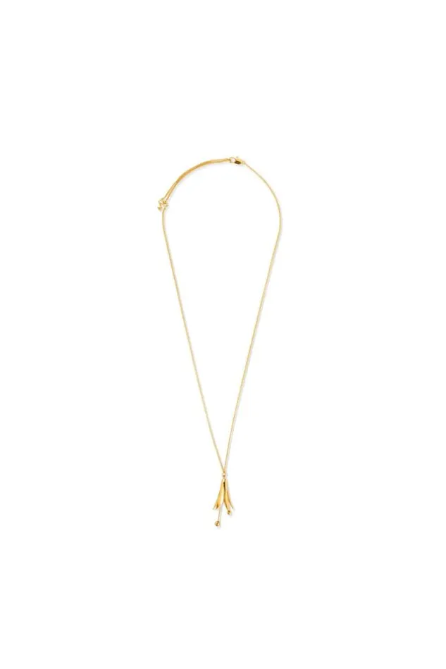 Oroton Necklaces Lilium Pendant Shiny Gold 8211 Jewellery