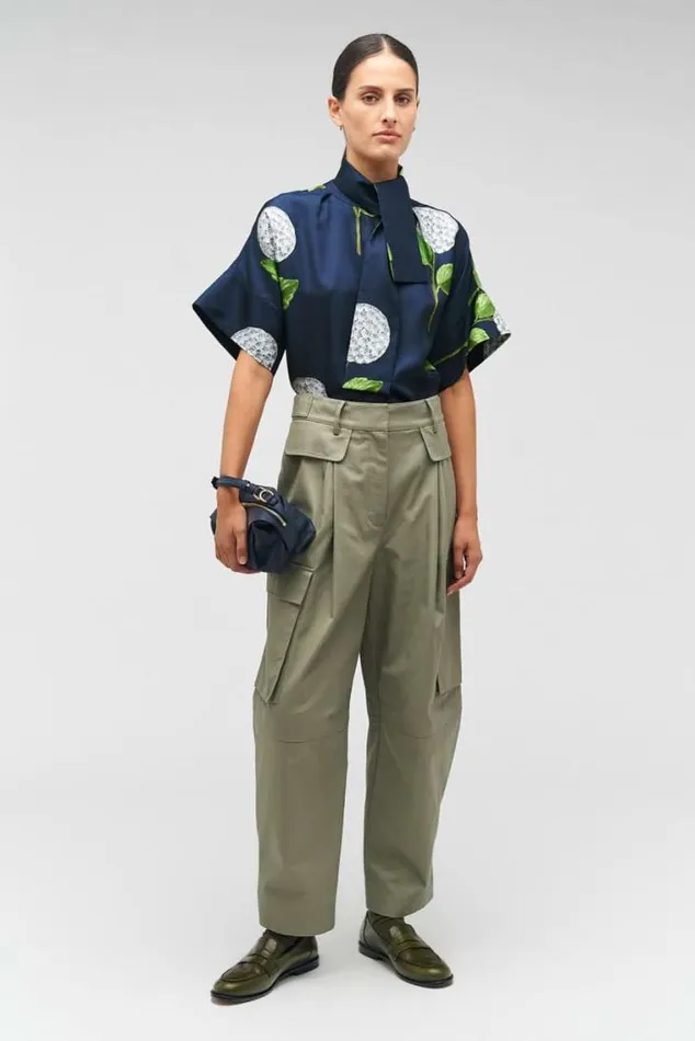 Oroton Pants Cargo Pant Sage 8211 Women
