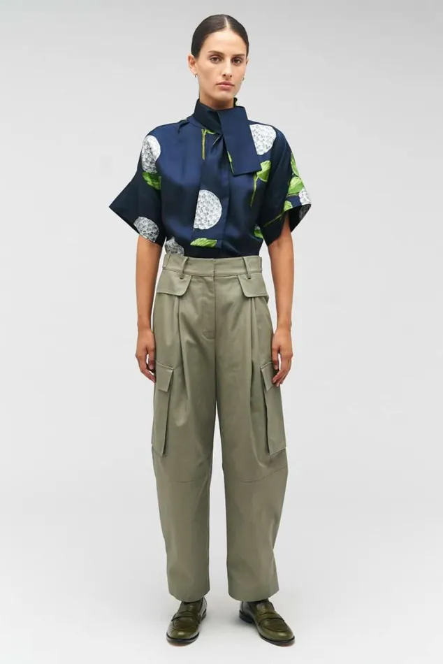 Oroton Pants Cargo Pant Sage 8211 Women