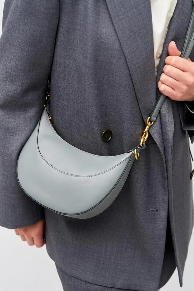 Oroton Sets Florence Small Shoulder Bag Grey Flannel 8211 Women