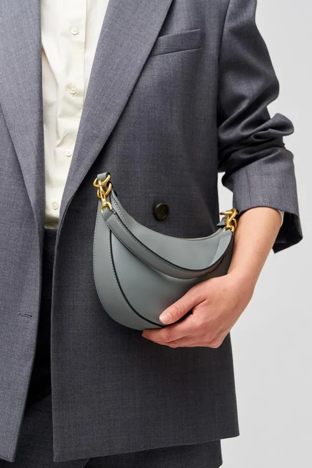 Oroton Sets Florence Small Shoulder Bag Grey Flannel 8211 Women