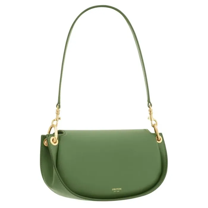 Oroton Shoulder Colt Small Baguette Moss 8211 Women
