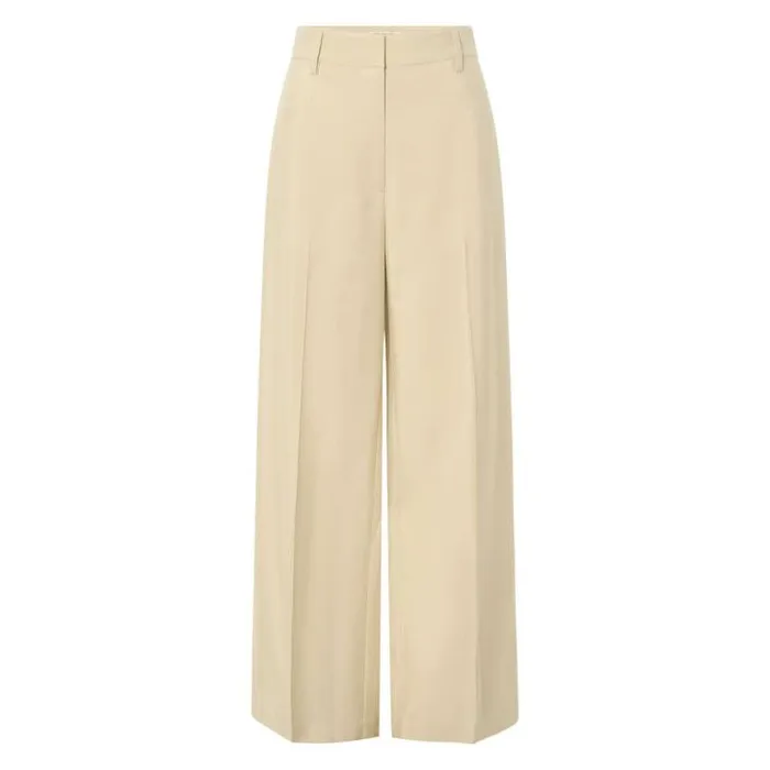 Oroton Suiting Flat Front Pant Almond 8211 Women
