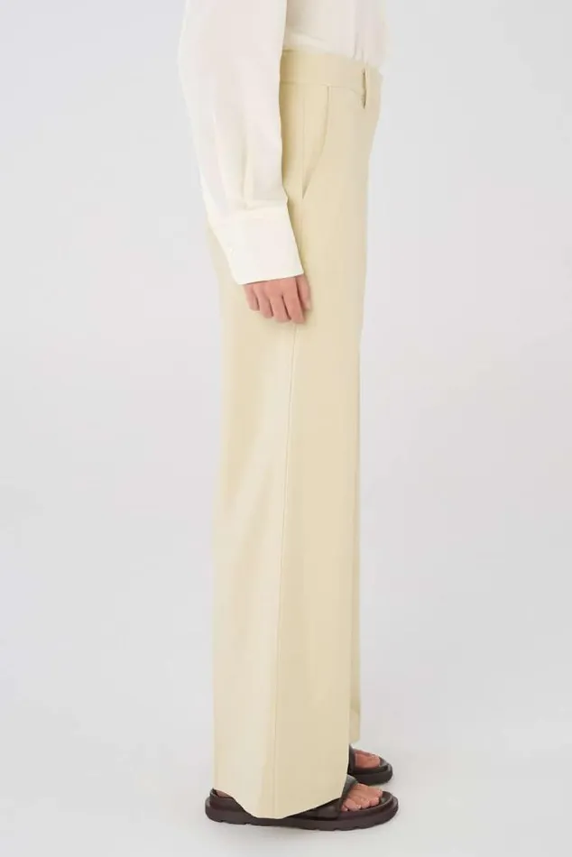 Oroton Suiting Flat Front Pant Almond 8211 Women