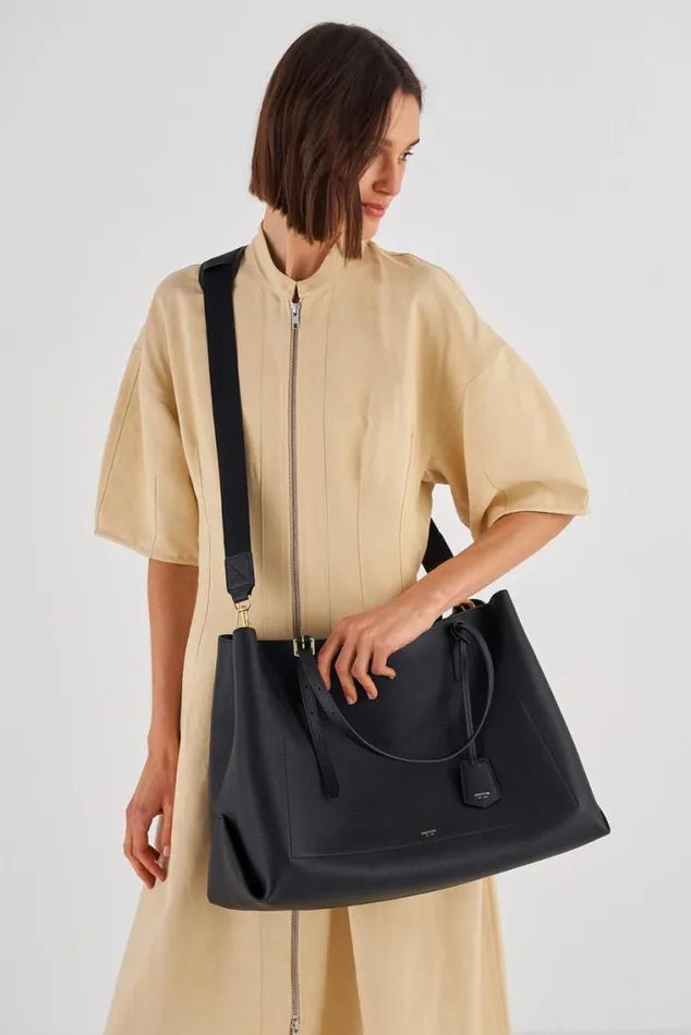 Oroton Work Margot Baby Bag and Mat Black 8211 Women