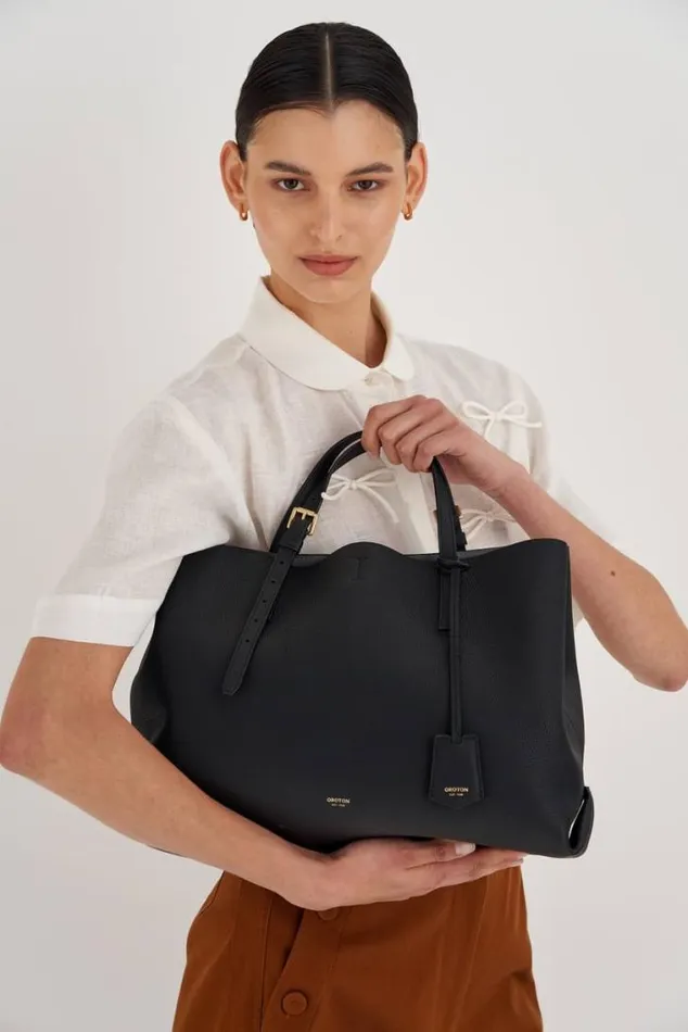 Oroton Work Margot Large Day Bag Black 8211 Women