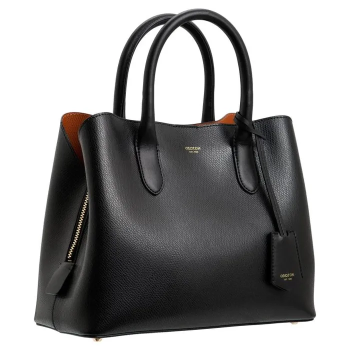 Oroton Work Muse Small Three Pocket Day Bag Black 8211 Women