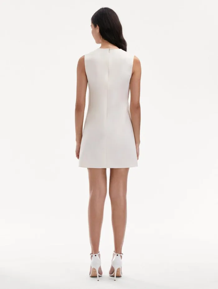 Oscar De La Renta Marbled Tulip Shift Dress Ivory Red Women Dresses Oscar De La Renta Marbled Tulip Shift Dress Ivory Red Women Dresses