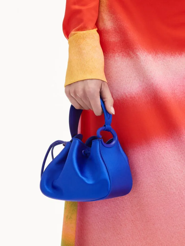 Oscar De La Renta Nano O Handle Bag Lapis Women Handbags