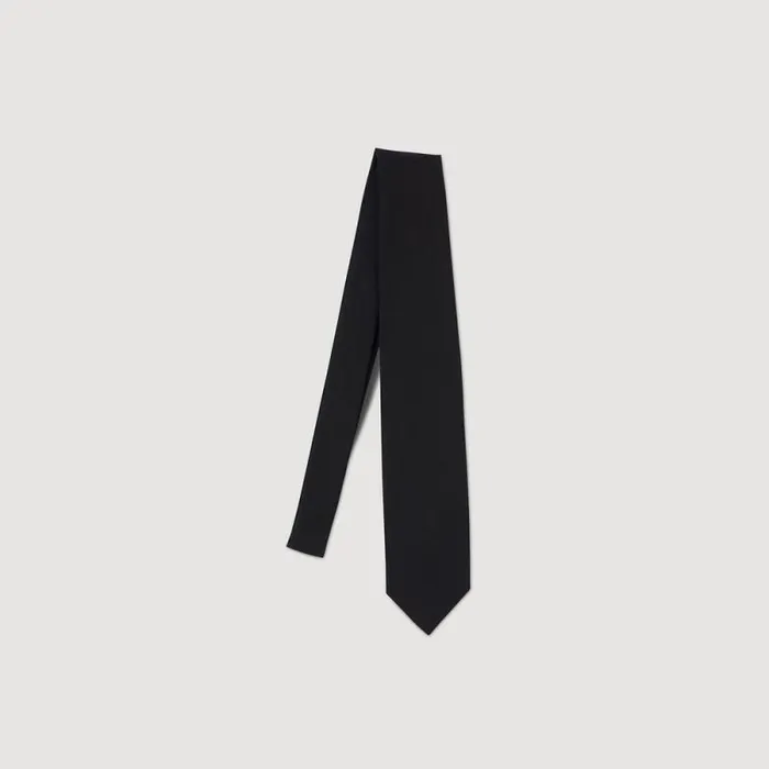 Other Accessories Men SANDRO Oversize Tie Black