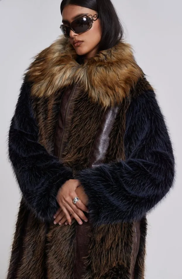 Outerwear Women Jaded London Agyness Faux Fur Coat