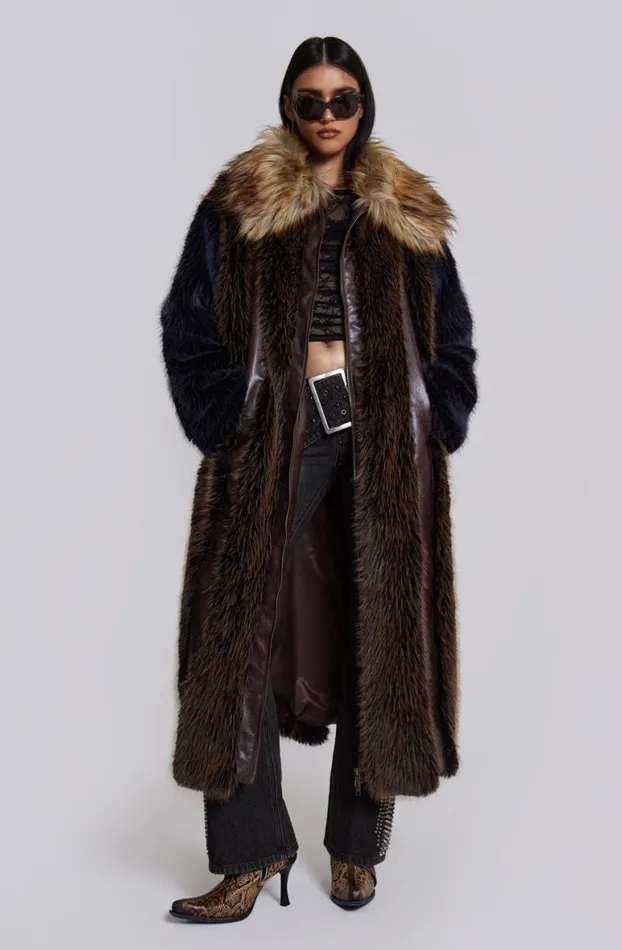 Outerwear Women Jaded London Agyness Faux Fur Coat