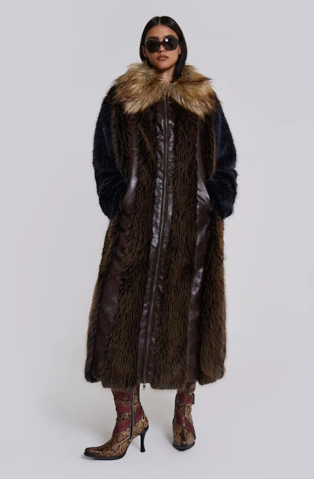 Outerwear Women Jaded London Agyness Faux Fur Coat