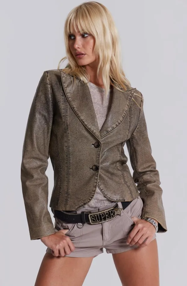 Outerwear Women Jaded London Cannon Faux Leather Jacket