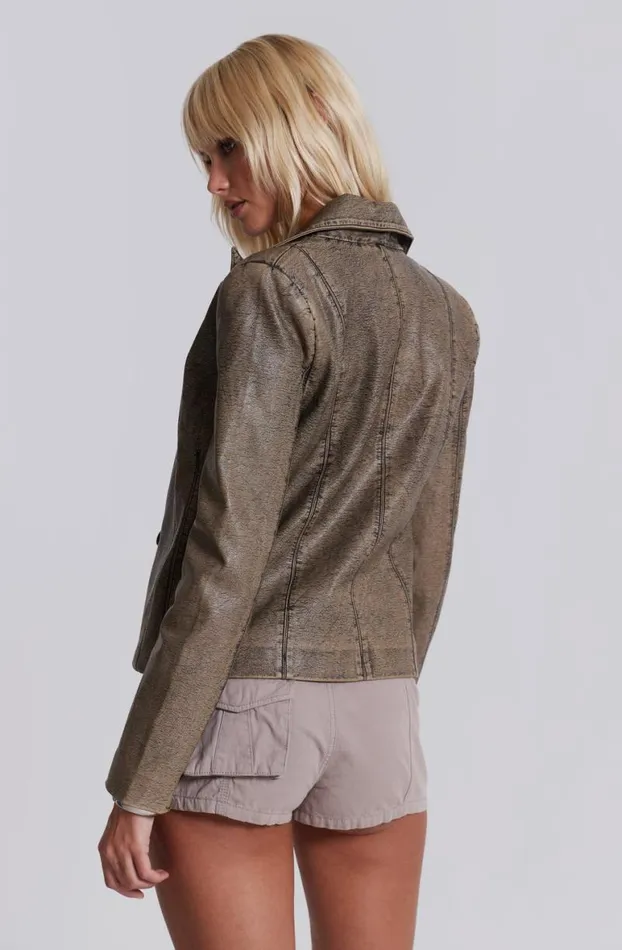Outerwear Women Jaded London Cannon Faux Leather Jacket