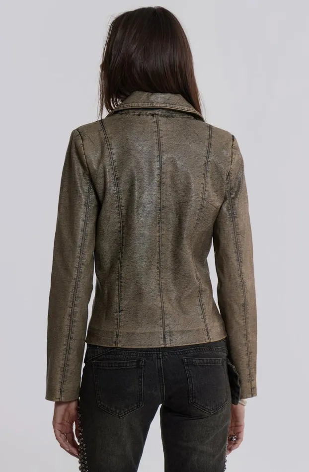 Outerwear Women Jaded London Cannon Faux Leather Jacket