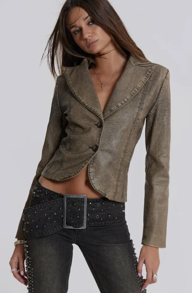 Outerwear Women Jaded London Cannon Faux Leather Jacket