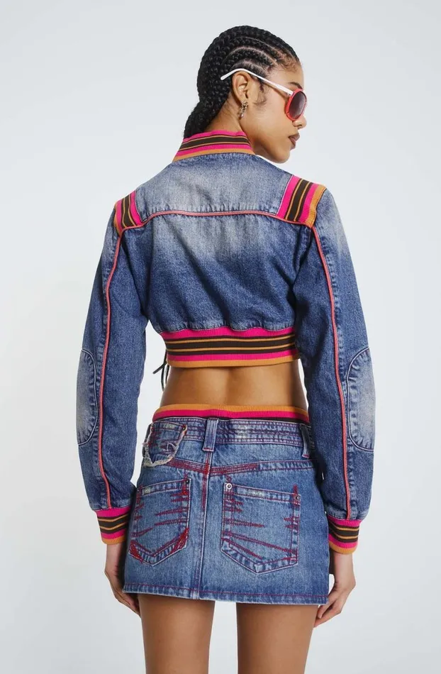 Outerwear Women Jaded London Sherbet Cropped Denim Jacket