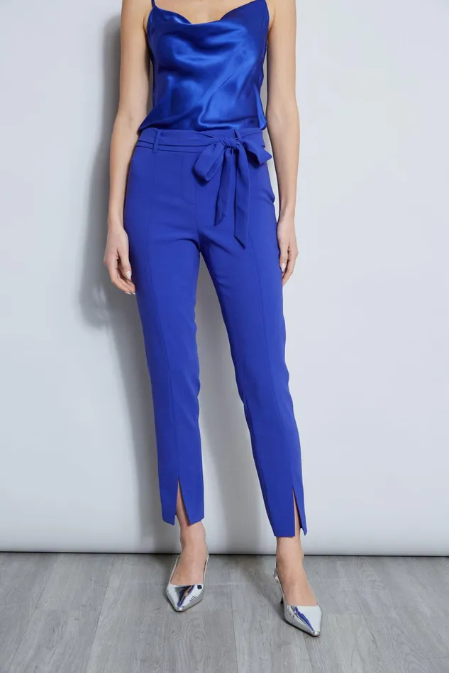 Outlet 8211 Women Bottoms Elie Tahari Slim Sash Pant Lapis