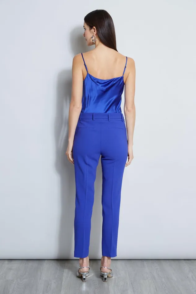 Outlet 8211 Women Bottoms Elie Tahari Slim Sash Pant Lapis